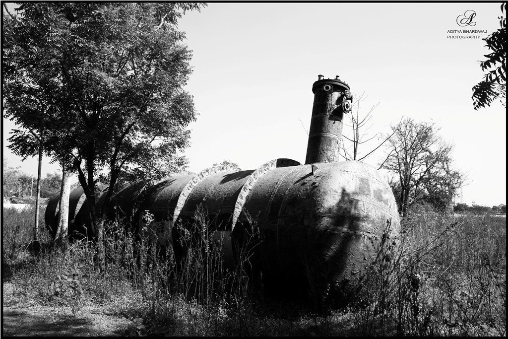Tank 610 abandoned at the Union Carbide India Limited's Bhopal plant site